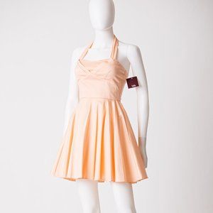 🆕Peach retro vintage inspired dress